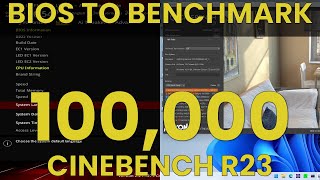 100,191 Cinebench R23 From BIOS to Benchmark