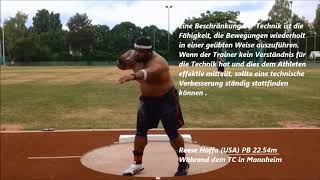 Rotation Technique in Shot put.