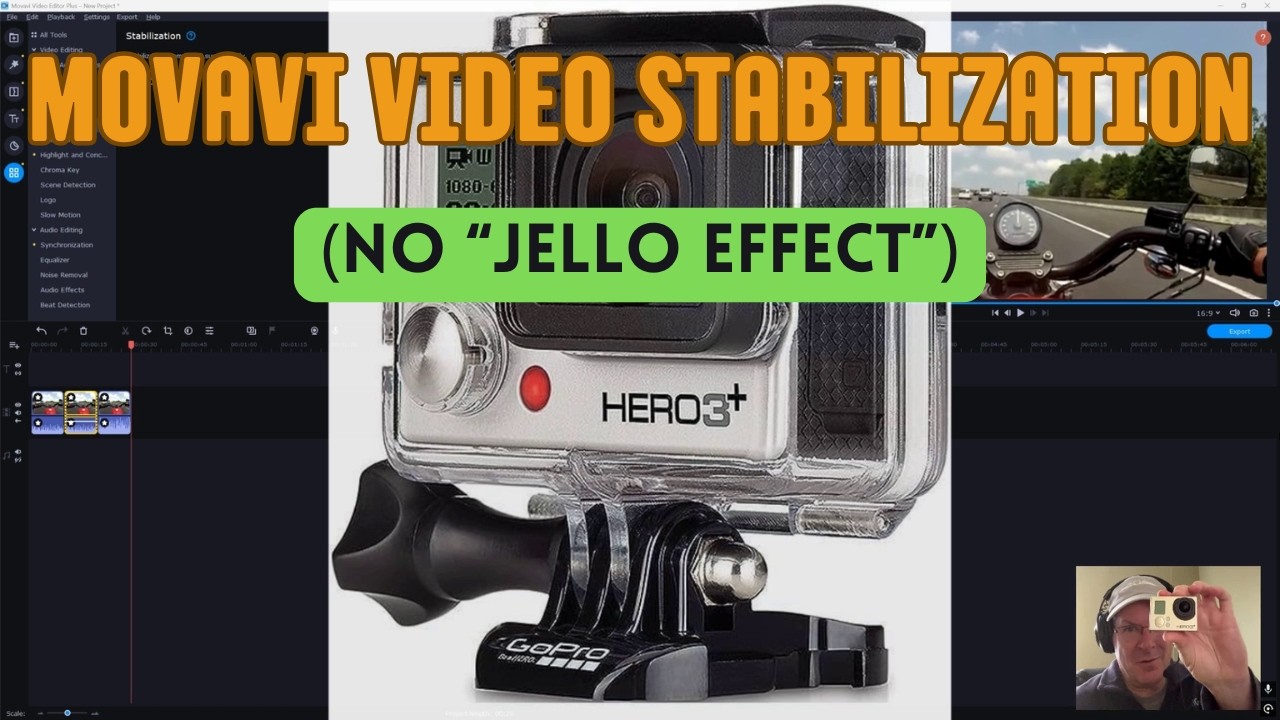 GoPro Hero 3+ Silver Video Stabilization using Movavi (no “Jello