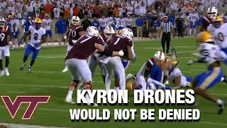 Virginia Tech's Kyron Drones Would Not Be Denied From the End Zone
