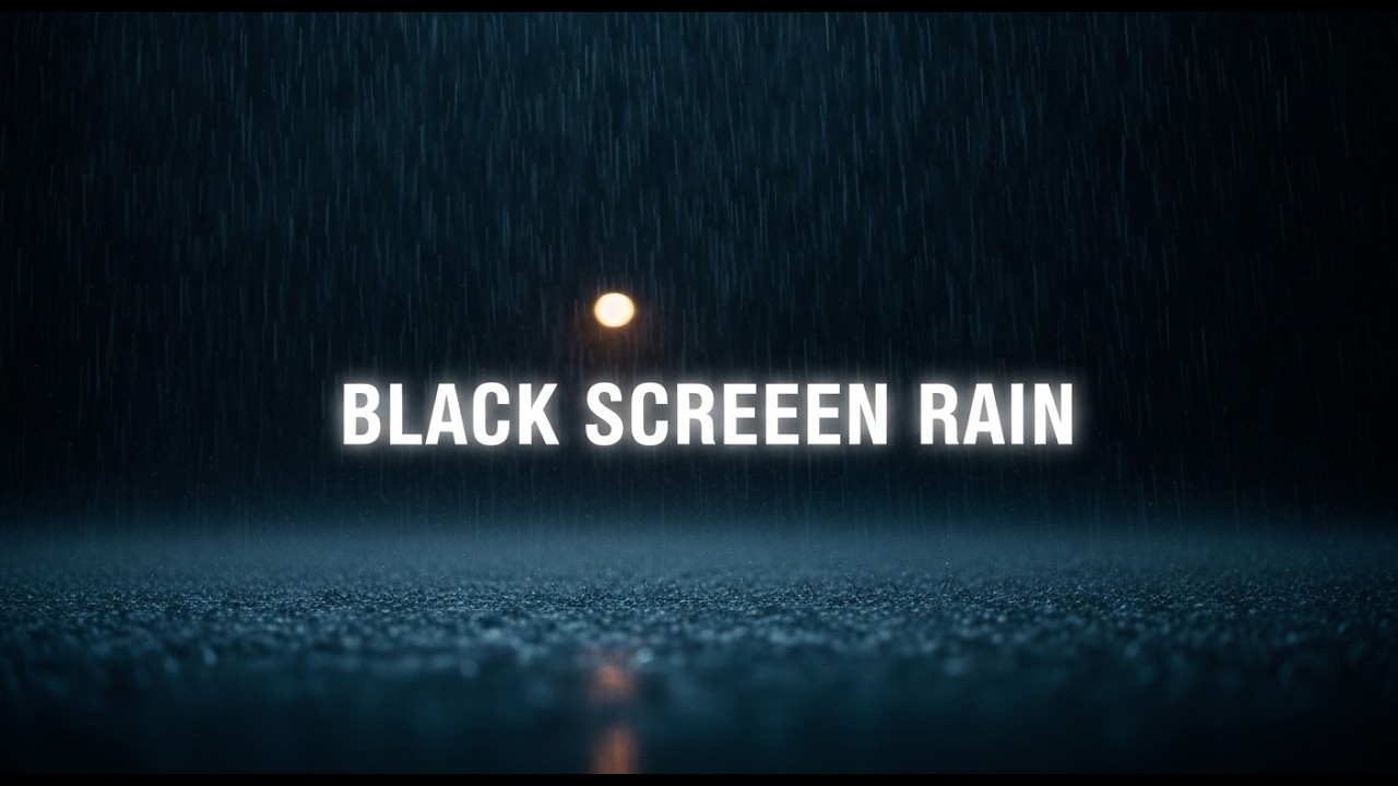 ASMR Rain 🌧️ | Pure Heavy Rain • Black Screen | 4 Hours