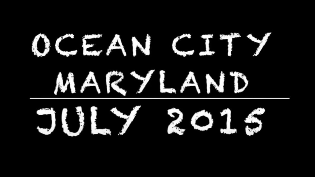 Ocean City Maryland Boardwalk Tram Ride July 2015 YouTube