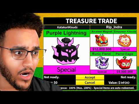 Trading ELEMENTAL Blox Fruits for 50 Hours!