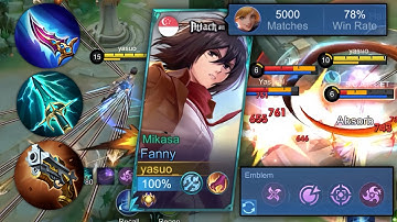 FANNY DAMAGE HACK?! BEST FANNY BUILD AND EMBLEM IN NEW SEASON 36!! | MLBB