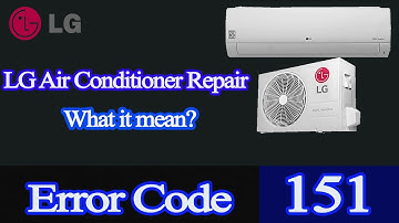 lg air conditioner error code 151