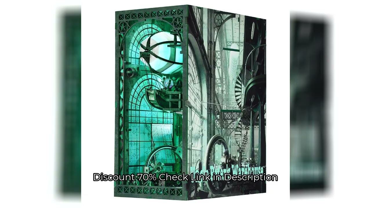 Book Nook Kit Maker's Workshop DIY Wooden Puzzle Balloon Studio Ship Bookshelf Dollhouse Model Booke