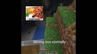 IRON FARM VS MINING💀🔥 #minecraft #ytshorts