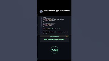 PHP Callable Type Hint Secret #phpquiz