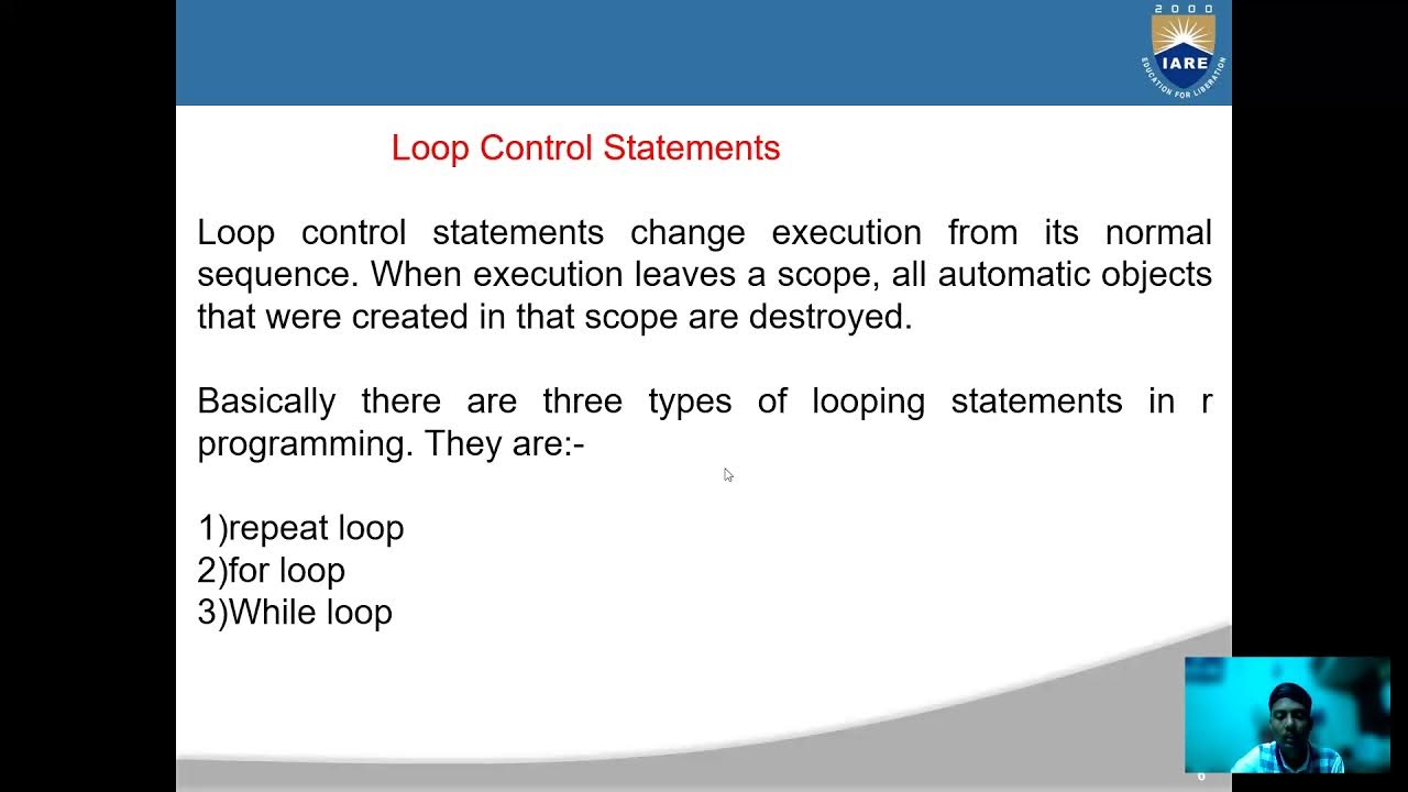 Control statements in r programming youtube