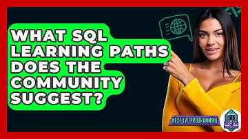 What SQL Learning Paths Does The Community Suggest? - Next LVL Programming