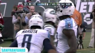 Marcus Mariota Catches Huge 41-Yard TD Pass Titans vs. Jets (NFL Week 14)