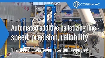 Automated Additive Palletizing Line - Speed, Precision, Reliability