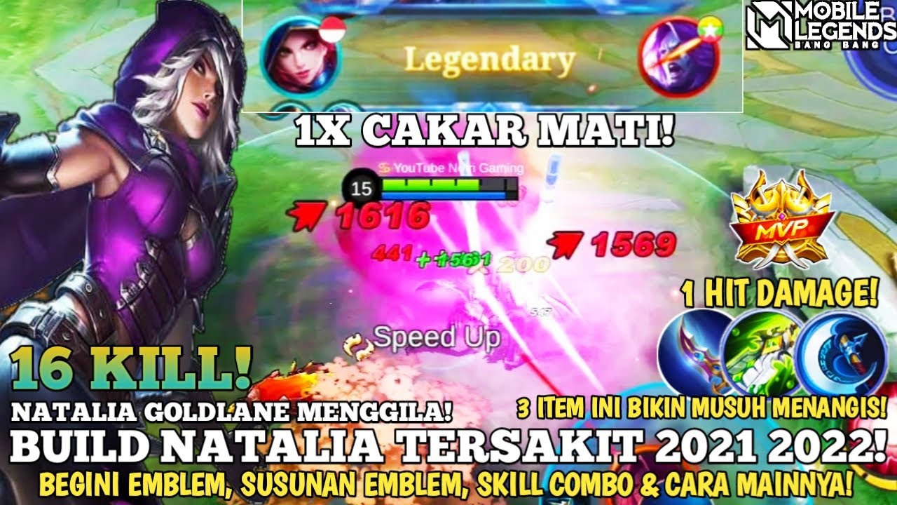 TERBARU! BUILD NATALIA TERSAKIT 2021 2022 - ITEM NATALIA PALING SAKIT 2022 - Mobile Legends