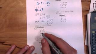 Complex Numbers Worksheet