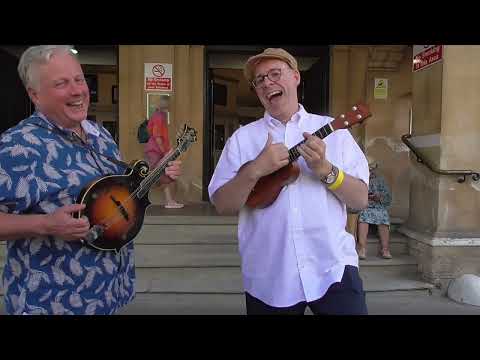"Last Old Dollar" with Percy Copley, outside the Ukulele Festival of Great Britain 2026.
