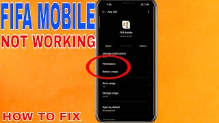 ✅  How To Fix FIFA MOBILE App Not Opening Not Working 🔴 screenshot 2