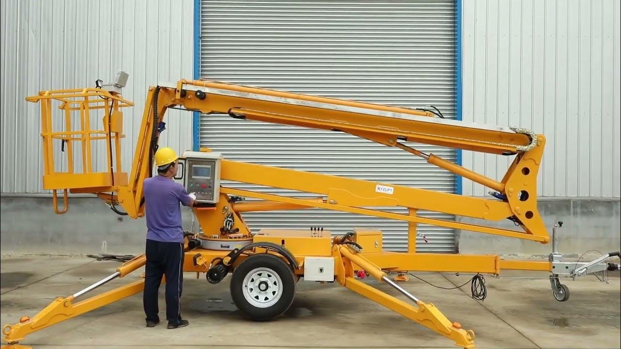 XYZLIFT Towable boom lift YouTube