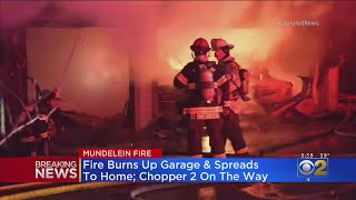Firefighters Battle Garage Fire That Spread To Mundelein House