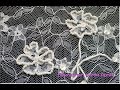 COMO DECORAR EL ENCAJE CON ABALORIOS/ HOW TO DECORATE LACE WITH BEADS AND SEQUINS.