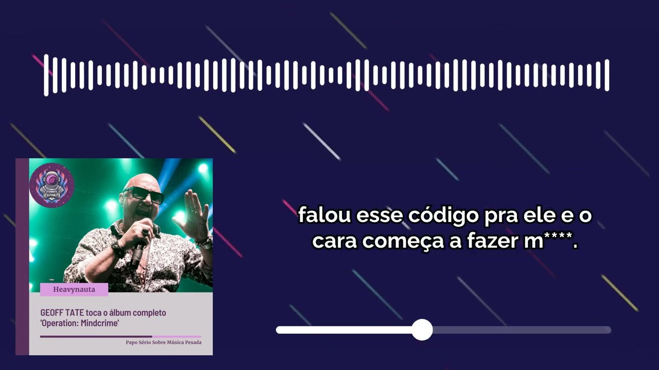 GEOFF TATE toca o álbum completo 'Operation: Mindcrime' | Heavynauta