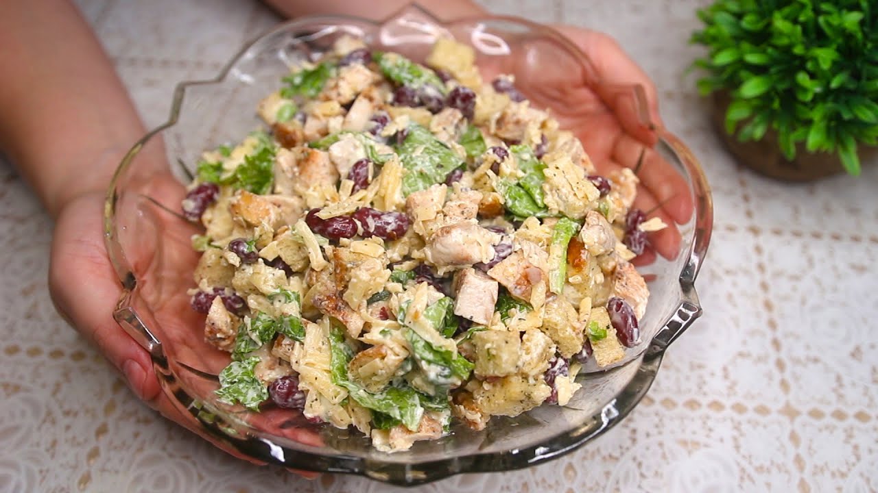 Традиционный американский салат с курицей! Я никогда не устану есть этот салат! # 316