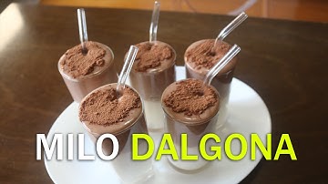 How to make Milo Dalgona (no coffee Dalgona at home) 🍫