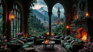 The Hearth Room of Everstone Keep 🏰🔥 Cozy Castle Ambience for Reading, Focus & Sleep - 4K