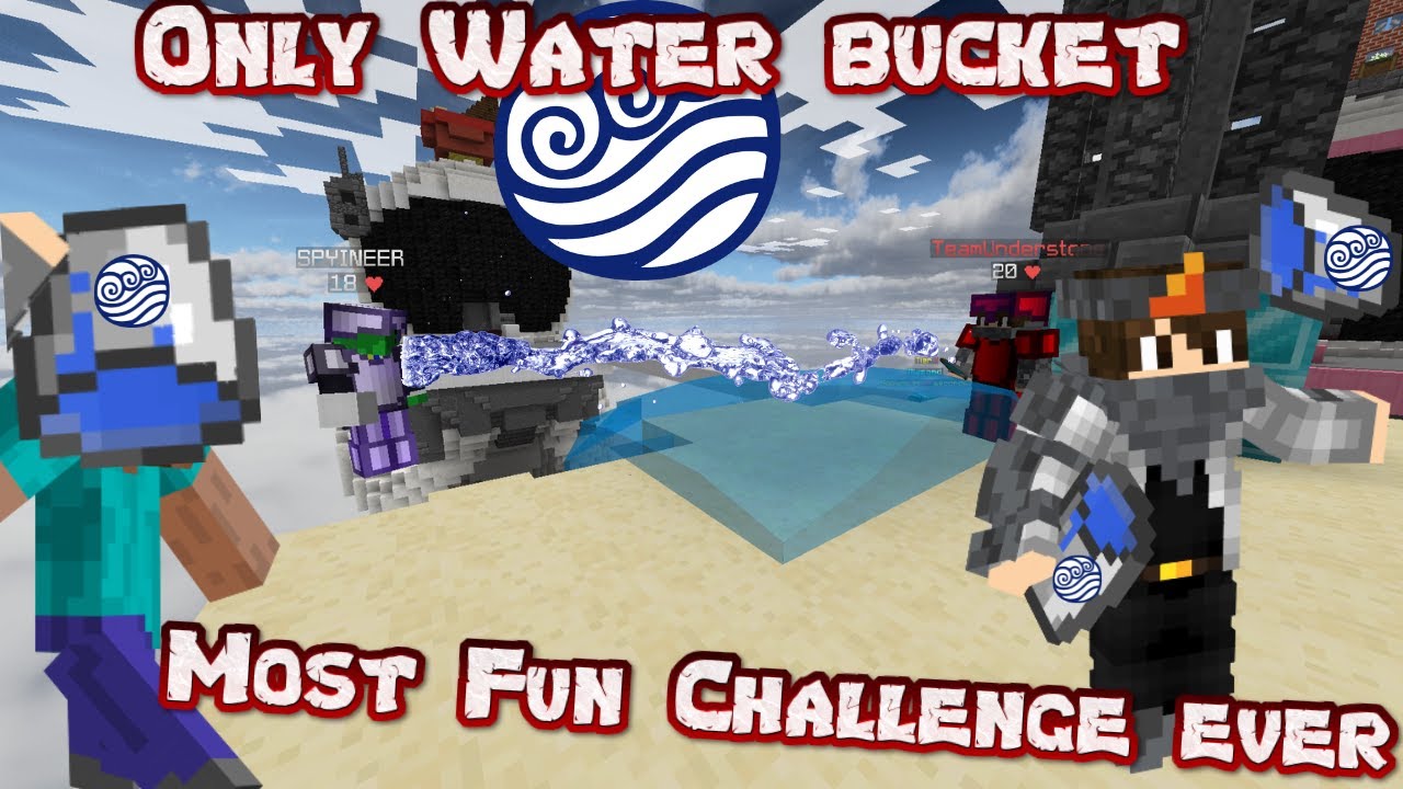 The best Strategy in bedwars! (only water bucket challenge) YouTube