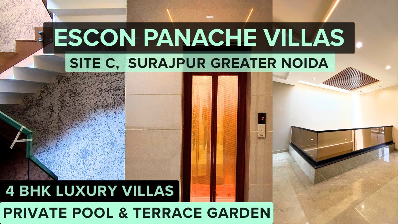 Escon Panache Villas | 4 BHK 🔥 Luxury Villa in Greater Noida | Site Tour