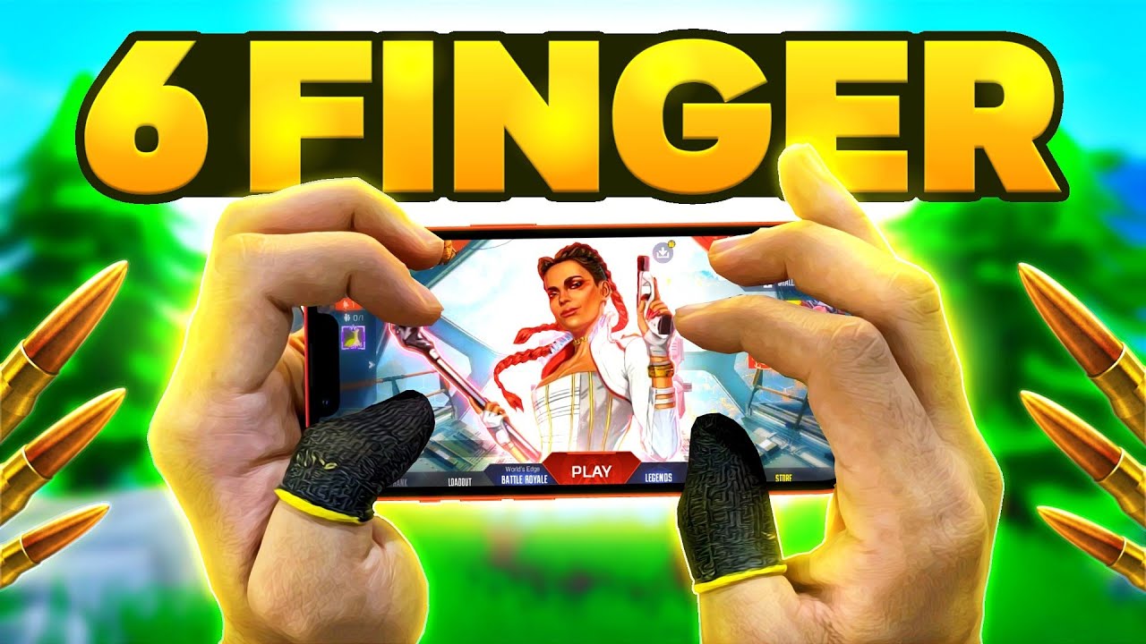 BEST MOBILE PLAYER 6 FINGER HANDCAM No Gyro | Apex Legends Mobile Gameplay