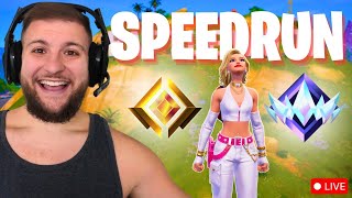 🔴ZERO BUILD UNREAL RANK SPEEDRUN!