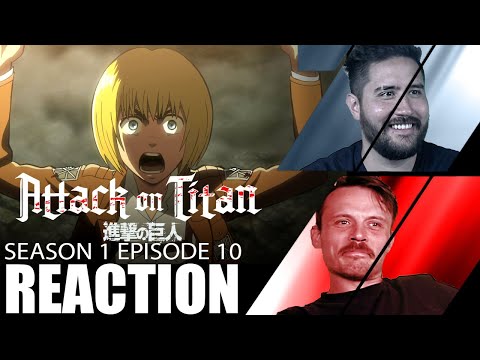 Attack on Titan 1x10 REACTION! "Answer: Battle of Trost District, Part 6"