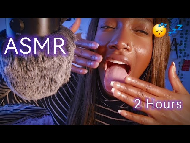 ASMR 2 hours of relaxation  💆‍♀️😴 2 Hours (mouth sounds, spit painting, mic scratching)