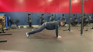 Push Ups with Alternating Lateral Step