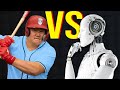 Machine pitcher vs human pitcher who wins