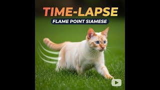 Time-Lapse Flame Point Siamese Cute 🥰 Kitten 😺