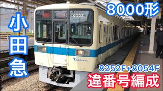 小田急8000形(8252F+8054F)違番号編成 快速急行/小田原