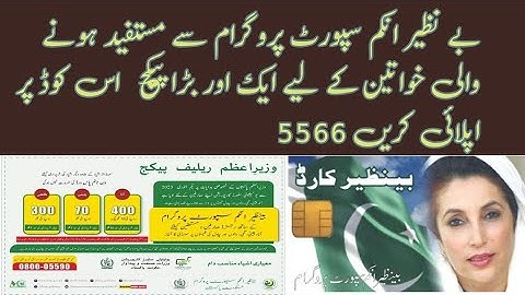 Prime minister Benazir income support program Relief package 2023