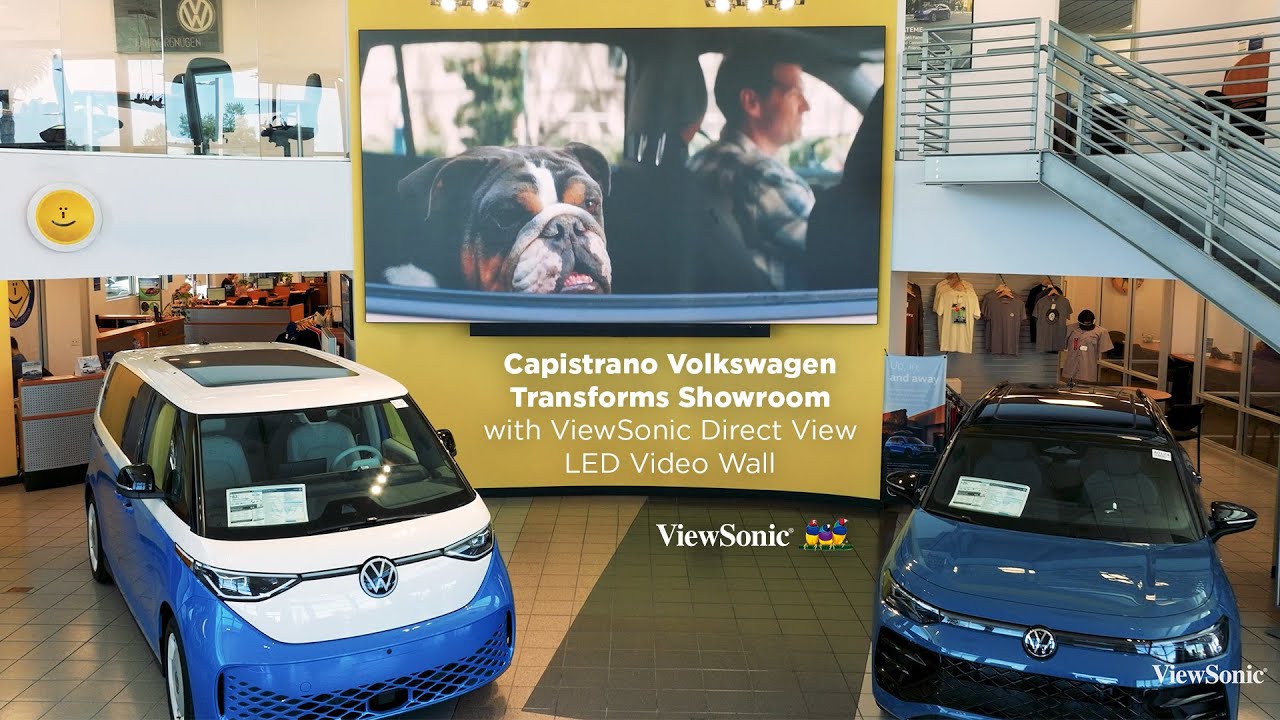 Capistrano Volkswagen Transforms Showroom with ViewSonic Direct View LED Video Wall
