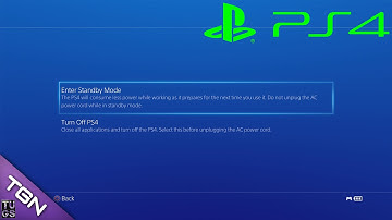 How To Enter StandBy Mode - PS4 Menu Interface Tips & Tricks