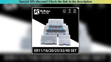 Get KaKarot 1Set ER Collet Chuck ER11 ER16 ER20 ER25 ER32 ER40 CNC Milling Tool Holder Engraving Ma