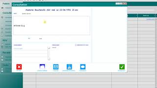 Logiciel Aida "Comment ajouter une consultation" screenshot 2