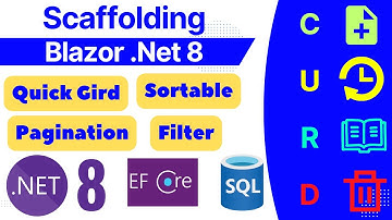 Blazor curd operation using scaffolding in .net 8 | QuickGrid