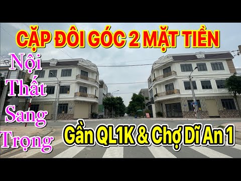 Video Bán Nhà Dĩ An Bình Dương (432) Nhà 2 Mặt Tiền Thiết kế... - youtube