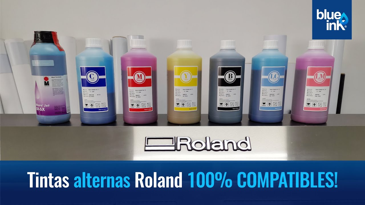 Tinta eco-solvente alternativa Roland 100% compatible cabezales Epson DX4 - DX5 - DX7