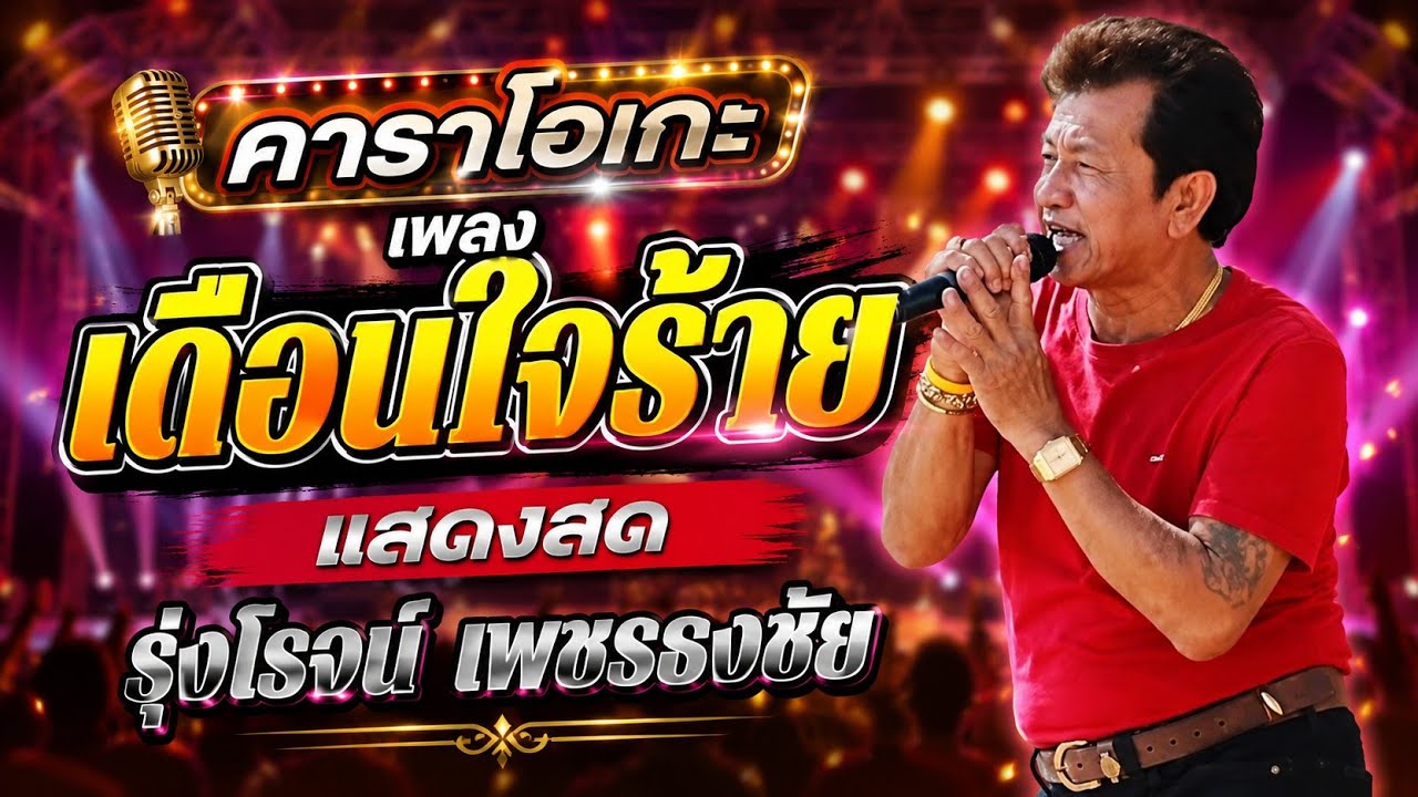 เดือนใจร้าย คาราโอเกะ - รุ่งโรจน์ เพชรธงชัย