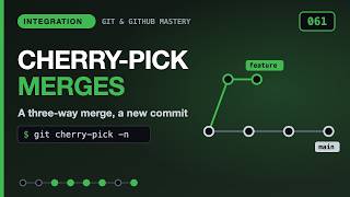 What git cherry-pick Does: A Three-Way Merge, a New Commit