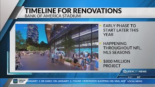 $800M in renovations Bank of America Stadium set to begin this year