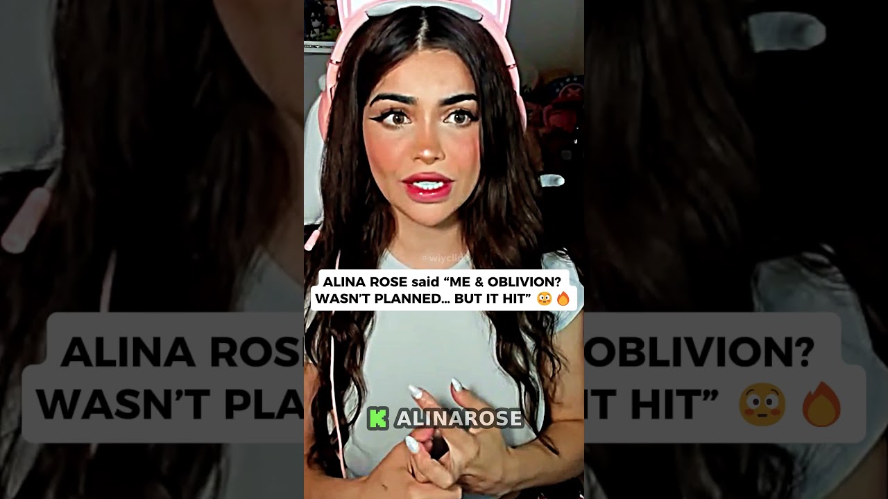 ALINA ROSE said “ME & OBLIVION? WASN’T PLANNED… BUT IT HIT” 😳🔥