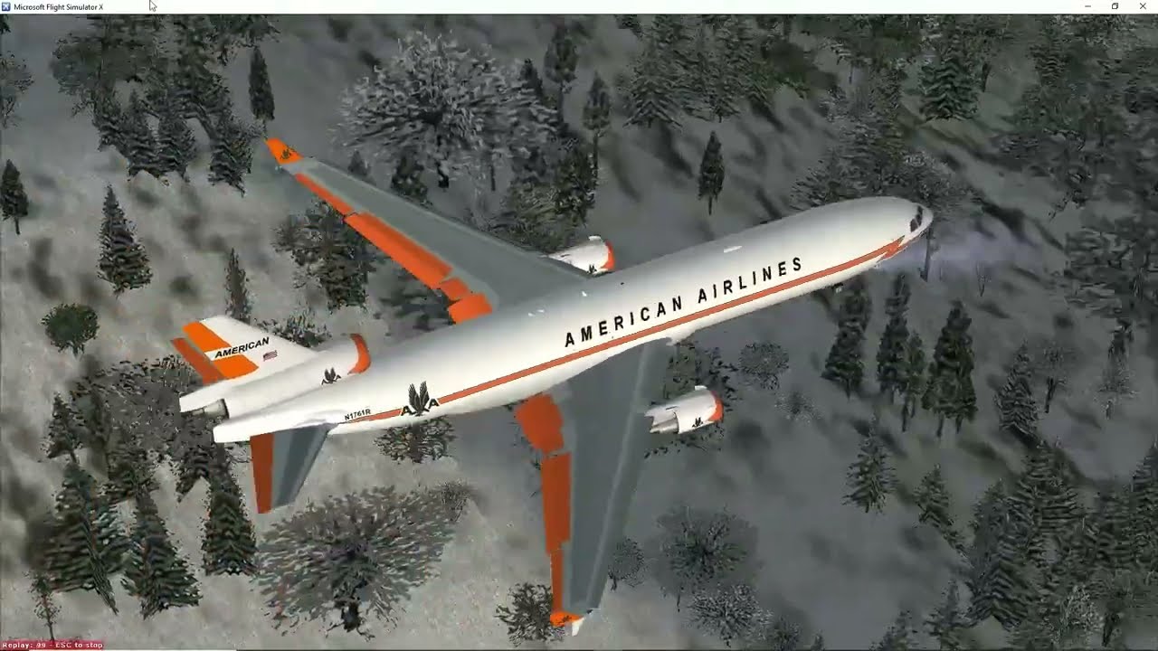 MD 11 visit American Airlines retro livery ( FSX )
